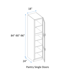 single door pantry