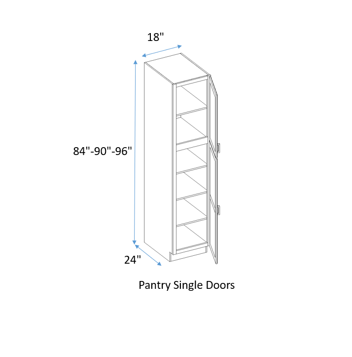 single door pantry