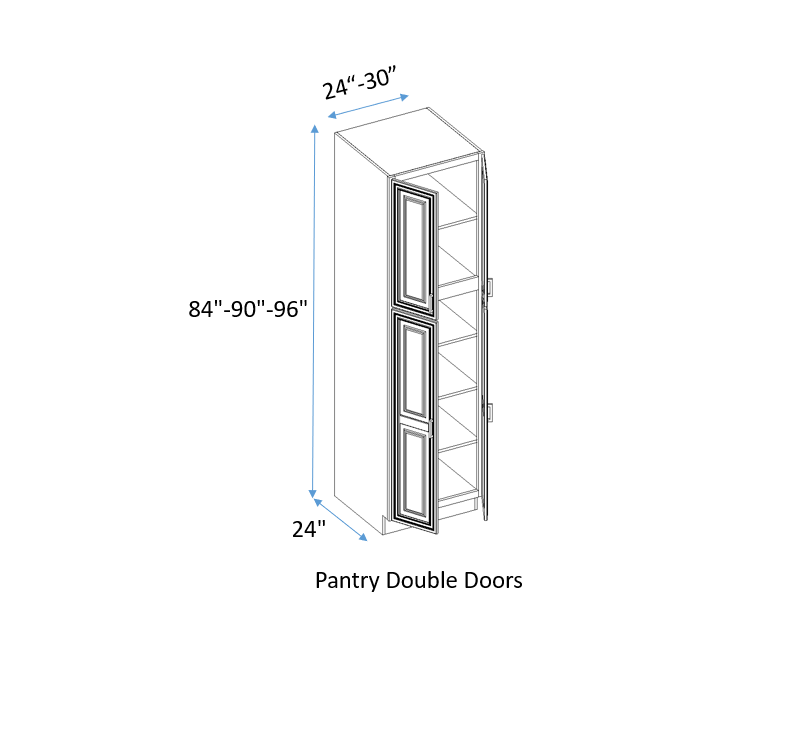 Pantry Double Doors Cabinet