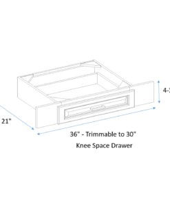 36" Trimmable to 30" knee Space Drawer