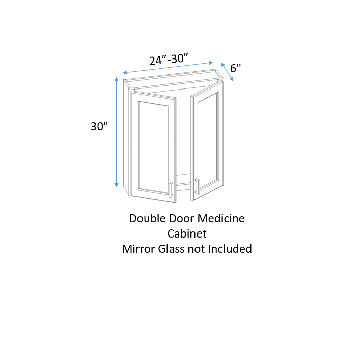 double door medicine cabinet