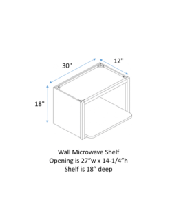 Microwave Shelf Cabinet