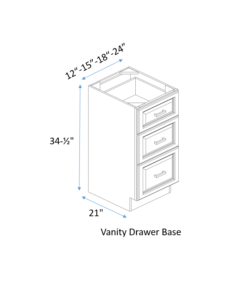vanity drawer base