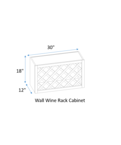 30" Wall Wine Rack Cabinet
