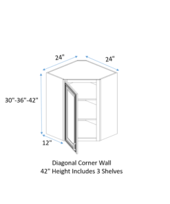 Diagonal Wall Corner Cabinet