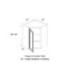 Wall Corner Diagonal Cabinet
