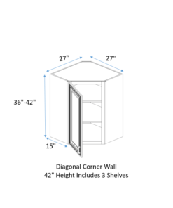 Wall Corner Diagonal Cabinet