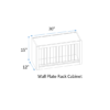 Wall Plate Rack Cabinet