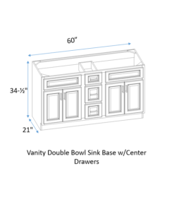 double sink vanity base