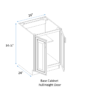 full height door base cabinet