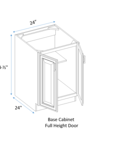 full height door base cabinet