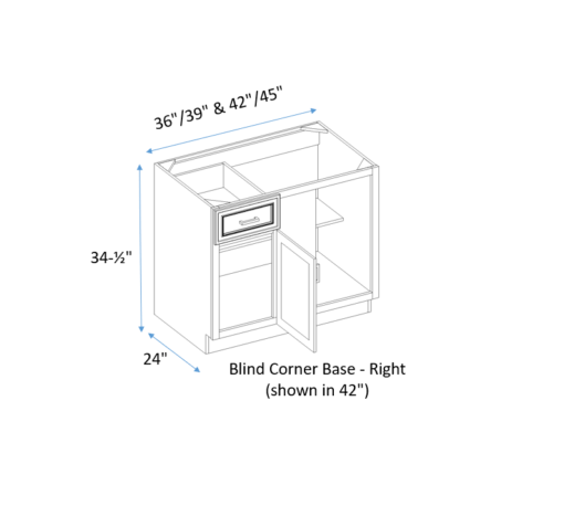 blind base corner cabinet
