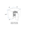 corner lazy susan polymer carousels