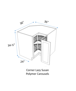 corner lazy susan polymer carousels