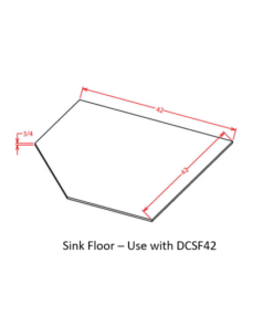 Sink Floor for 42" Diagonal Sink Front Cabinet