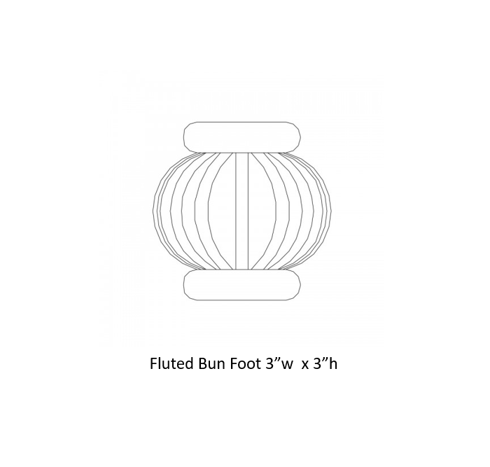 Fluted Bun Foot