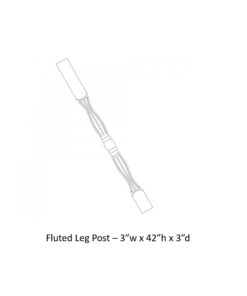 Fluted Decorative Leg