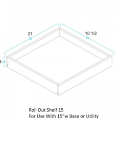 Roll out shelf for B15
