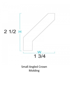 small angled crown molding