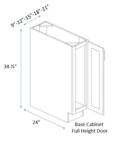 Base Cabinet Full Height Door