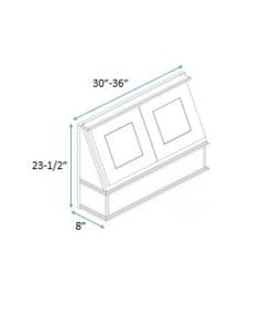Decorative Range Hood Front Cabinet