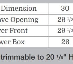 30" Base Microwave Cabinet