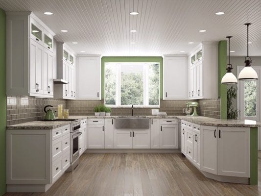 Shaker White Kitchen Cabinets