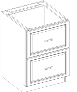 2 Drawer Base Cabinet