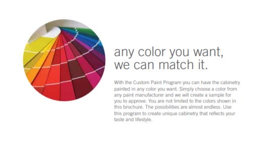 Custom Cabinet Color