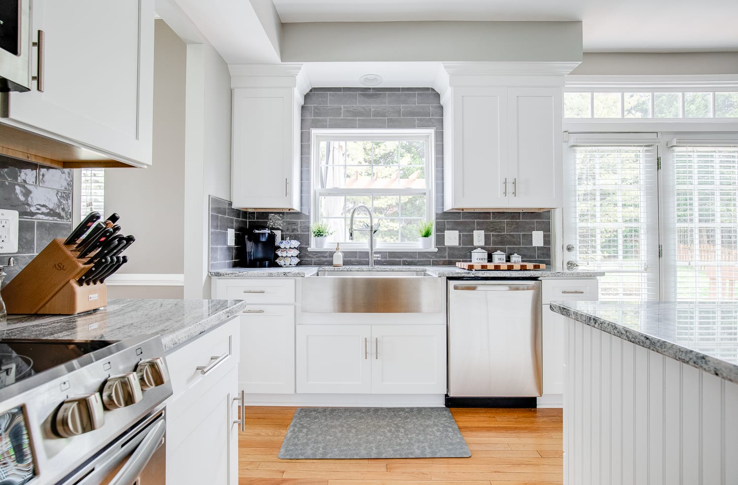 Shaker White Cabinets Kitchen Remodel